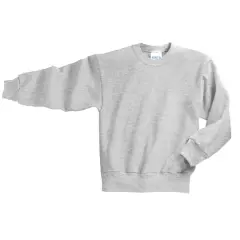 Port & Company&reg; Youth Core Fleece Crewneck Sweatshirt Ash