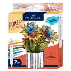 Faber-Castell&reg; Pop Up Coloring Sunflowers & Butterflies Bouquet Kit