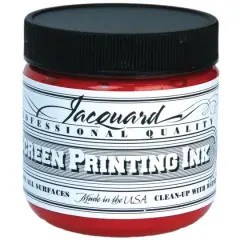 Jacquard Professional Screen Printing Ink, 4oz. Red