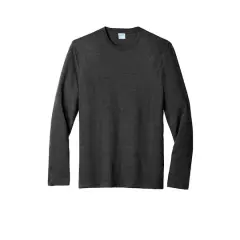 Port & Company&reg; Fan Favorite&trade; Long Sleeve Blend T-Shirt Black Heather