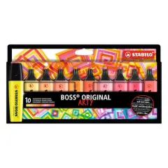 STABILO&reg; BOSS&reg; ARTY Warm Colors Original Highlighters Set
