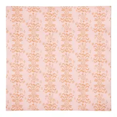 Floral Crest Cotton Twill Napkin Orange