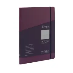 Fabriano&reg; Ecoqua Plus Dotted A4 Hidden Spiral-Bound Notebook Wine