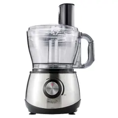 Brentwood 12-Cup 600-Watt Stainless Steel Food Processor