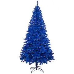 6ft. Pre-Lit Royal Blue Medium Pine Artificial Christmas Tree, Clear Lights