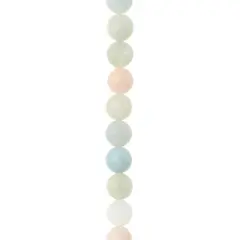 Multicolor Morganite Round Beads, 8mm by Bead Landing&trade;