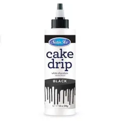 Satin Ice&reg; White Chocolate Cake Drip Black