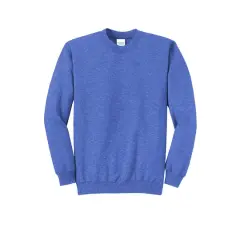 Port & Company&reg; Brights Core Fleece Crewneck Sweatshirt Heather Royal