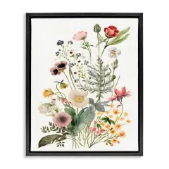 Stupell Industries Subtle Spring Blossoms Floater Framed Art Black