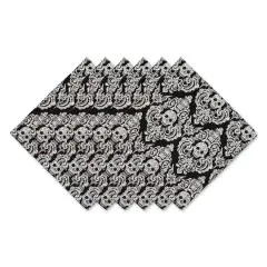 DII&reg; Graveyard Damask Embellished Dinner Napkins, 6ct.