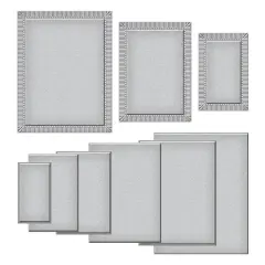 Spellbinders&reg; Becca Feeken Fluted Classics Rectangles Etched Dies
