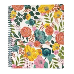 Steel Mill & Co.&reg; Garden Blooms Cream Large Notebook