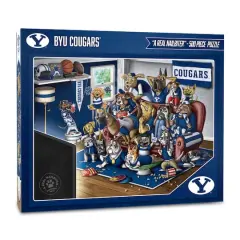 College Football Purebred Fans A Real Nailbiter 500 Piece Puzzle BYU Cougars