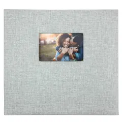 Gray Burlap Scrapbook Album by Recollections&trade;