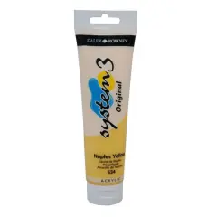 Daler-Rowney&reg; Original System 3 Acrylic, 150mL Naples Yellow