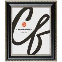 Craig Frames Victoria Black & Gold Picture Frame