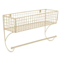 DII&reg; Large Farmhouse Towel Rack Gold