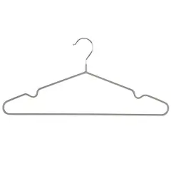 Simplify Metal Hangers, 12ct. Gray