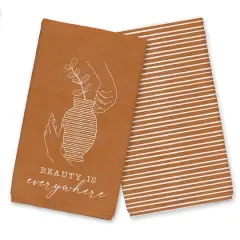 Orange Vase Beauty is Everywhere Towel Set