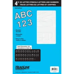 Headline/Geotype Geostencil EZ 4" Letter Stencils