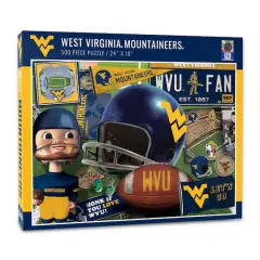 College Team Retro Series 500 Piece Puzzle West Virginia Mountaineers
