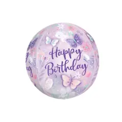 Orbz&reg; XL&reg; Flutters Birthday Foil Balloon