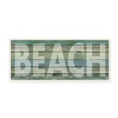 Stupell Industries Faded Beach Plank Art