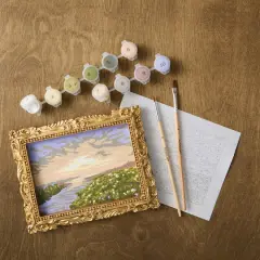 Sunset Field Paint-by-Number Framed Mini Kit by Artist's Loft&reg;