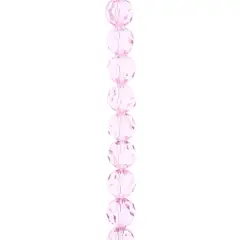 Preciosa Glass Crystal Round Beads, 8mm by Bead Landing&trade; Light Rose