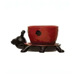 Hello Honey&reg; 3" Stoneware Ladybug Planter