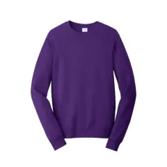 Port & Company&reg; Fan Favorite&trade; Fleece Crewneck Sweatshirt Team Purple