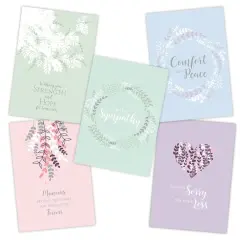 JAM Paper Pastel Blank Sympathy Cards Set, 36ct.