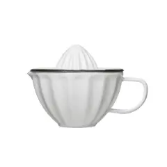 Hello Honey&reg; 4" Enamel 2-Piece Juicer with Black Rim