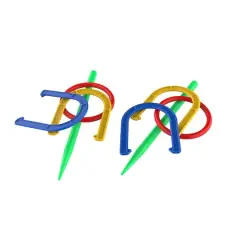 Toy Time 2-in-1 Horseshoe & Ring Toss Set