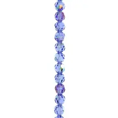 Preciosa Glass Crystal Round Beads, 6mm by Bead Landing&trade; Sapphire AB