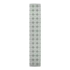 Small Medallions Indoor/Outdoor Table Runner Green