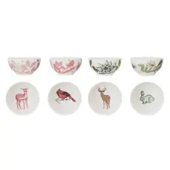 Hello Honey&reg; 5" Christmas Woodland Stoneware Bowl Set