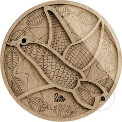 Wonderland Crafts 5.5" Bird Bead Organizer With Transparent Cover