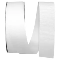 Reliant 1.5" x 50yd. Grosgrain Solid Ribbon White