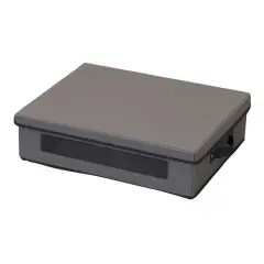 Household Essentials Plate Storage Box Gray
