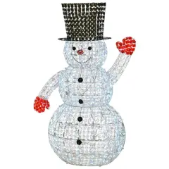 5ft. LED Crystal Bead Snowman