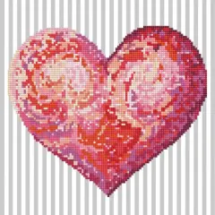 Diamond Dotz&reg; Intermediate Heartfelt with Frame Diamond Painting Kit