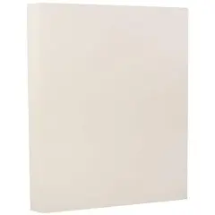 JAM Paper Strathmore Natural White Wove 8.5" x 11" Cardstock, 50 Sheets