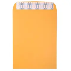 JAM Paper 9.5" x 12.5" Brown Kraft Recycled Manila Peel & Seal Closure Envelopes, 500ct.