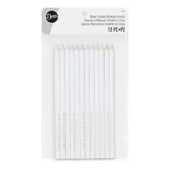 Dritz&reg; White Water Soluble Marking Pencils, 12ct.