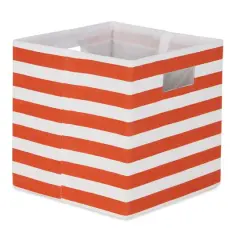 DII&reg; Striped Square Storage Cube Spice