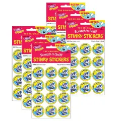 TREND Enterprises&reg; Way to Motor Old Shoe Scented Stickers, 6 Packs of 24