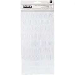 American Crafts&trade; Thickers&trade; Amy Tangerine Hustle & Heart Memento White Alphabet Stickers