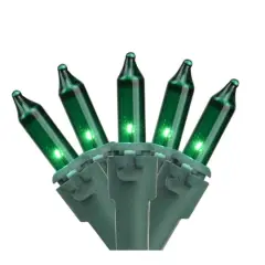 50ct. Green Perm-O-Snap Mini String Lights