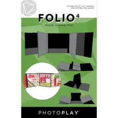PhotoPlay Black Folio, 6.5" x 6.5"